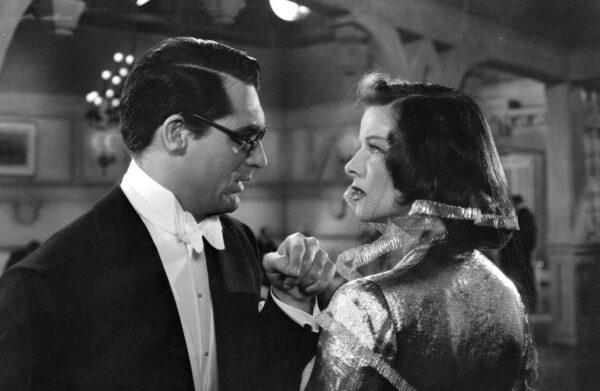 Scientist David Huxley (Cary Grant) keeps running into heiress Susan Vance (Katharine Hepburn). Is it a coincidence? (RKO Pictures)