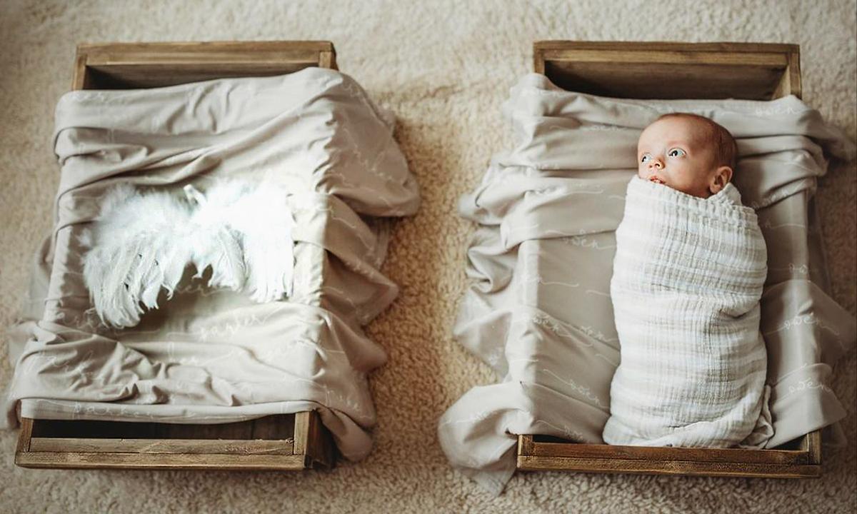Bereaved Mom Plans Heartbreaking Photoshoot for Son and 'Twin Brother in Heaven' With Cribs and Angel Wings