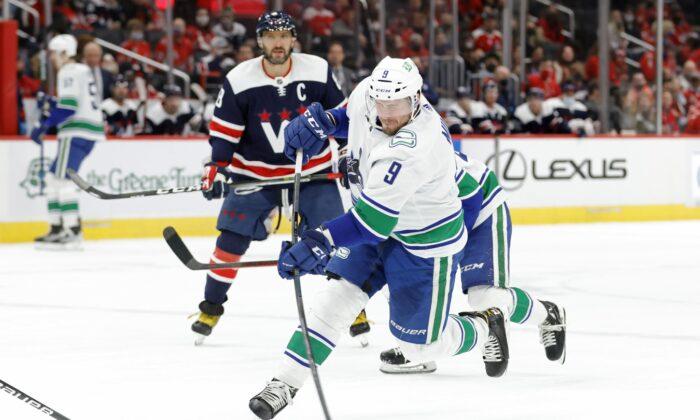 Canucks Down Capitals to End 3-Game Skid