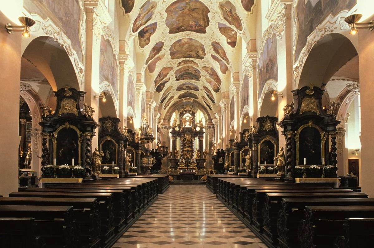 The Romanesque basilica in the Strahov monastery. (Photo courtesy of <a href="https://www.strahovskyklaster.cz/en/">Strahov monastery</a>)