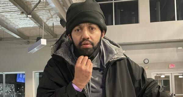 Malik Faisal Akram at a homeless shelter in Dallas, Texas, on Jan. 2, 2022. (OurCalling, LLC via AP)