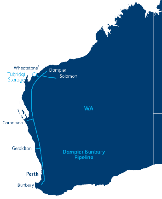 Dampier Bunbury Natural Gas Pipeline. (State of Western Australia)