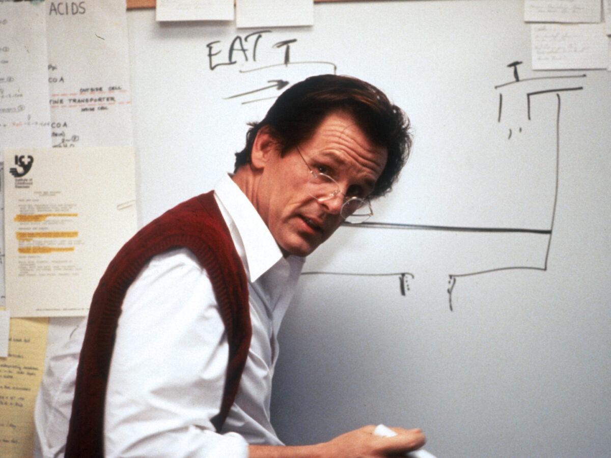 Augusto Odone (Nick Nolte) makes an impromptu medical diagram, in "Lorenzo's Oil." (Universal Pictures)