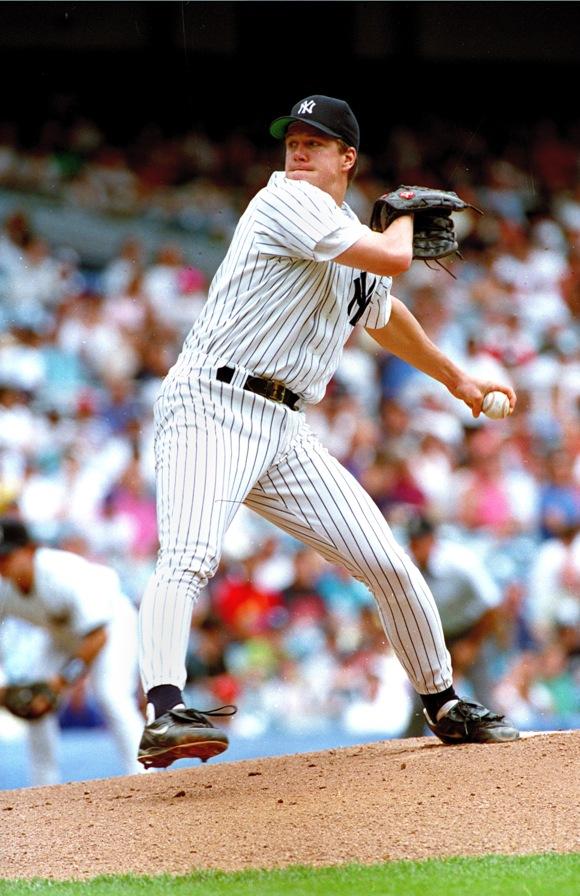 Jim Abbott pitches for the New York Yankees. (Courtesy of jimabbott.net)
