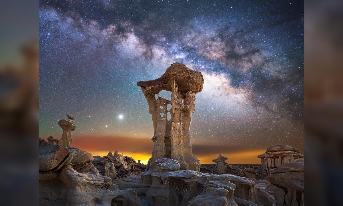 Astrophotographer Captures 'Alien Throne' Rock With Unbelievable Milky Way Backdrop in New Mexico Desert