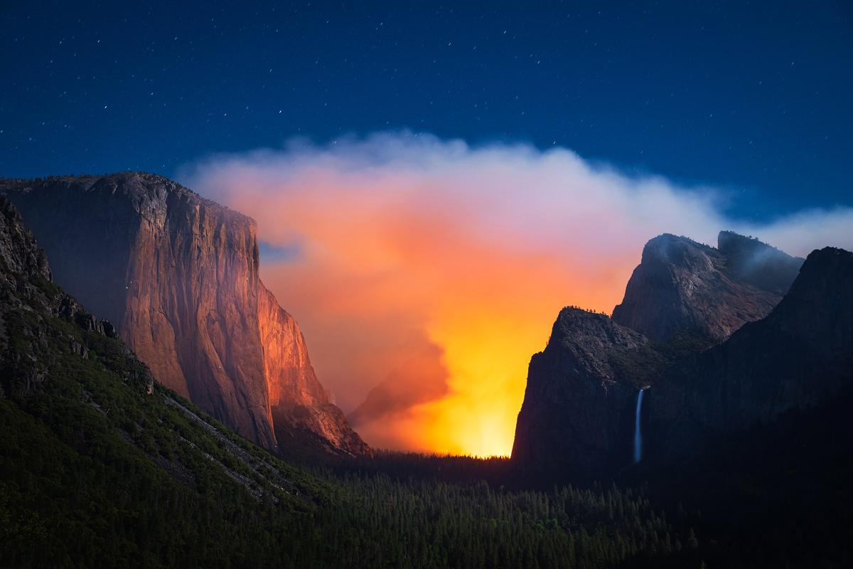 A prescribed blaze in Yosemite National Park, California. (Courtesy of <a href="https://marcinzajac.square.site/">Marcin Zając</a> and <a href="https://www.instagram.com/mrcnzajac/">@mrcnzajac</a>)