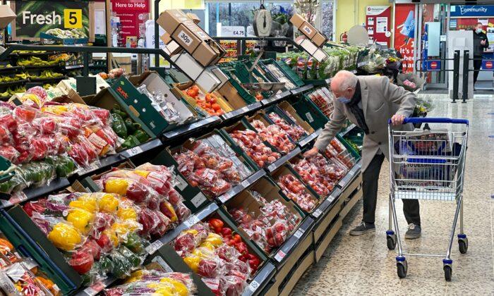 Soaring Food Prices Drive UK Inflation Back to 40-Year High