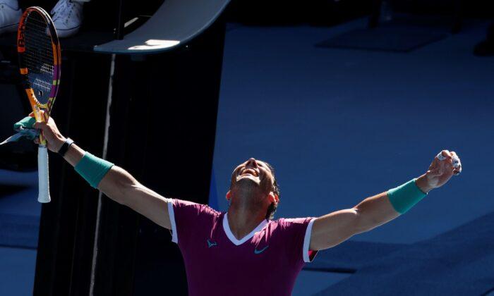 Nadal Reaches Australian Open Quarterfinals for 14th Time