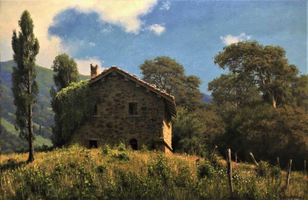 “The Warmth of the Tuscan Sun” by Joseph McGurl. Oil on canvas; 24 inches by 36 inches. (Courtesy of Joseph McGurl)