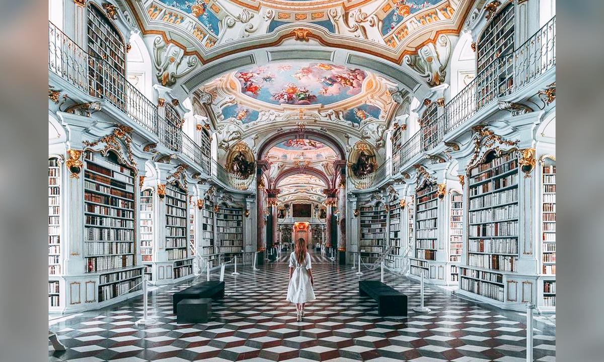 Photographer Showcases World's Largest Abbey Library, 'One of the Most Magical Places'
