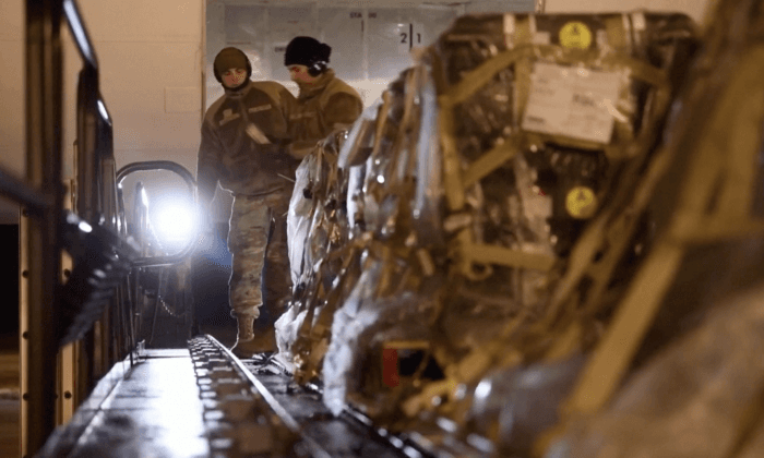 US Air Force Prepares Weapons Shipment Bound for Ukraine