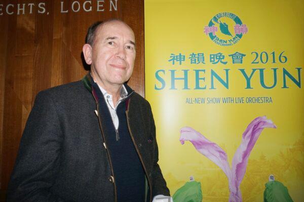 Helmut Hahn at Shen Yun Performing Arts at Salzburg's Großes Festspielhaus on Jan. 25, 2022.(Qing Rui/The Epoch Times)