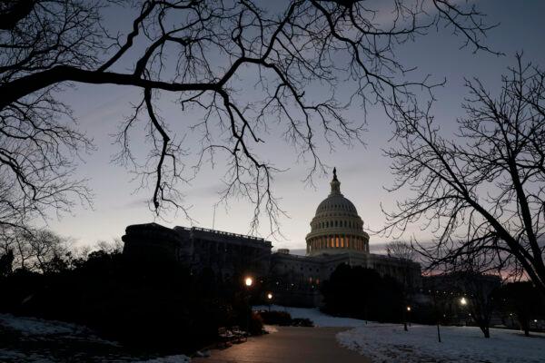 The west front of the U.S. Capitol on Jan. 6, 2022, in Washington, DC. (Anna Moneymaker/Getty Images)