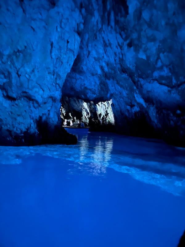 The eerie light in the Blue Cave. (Janna Graber)