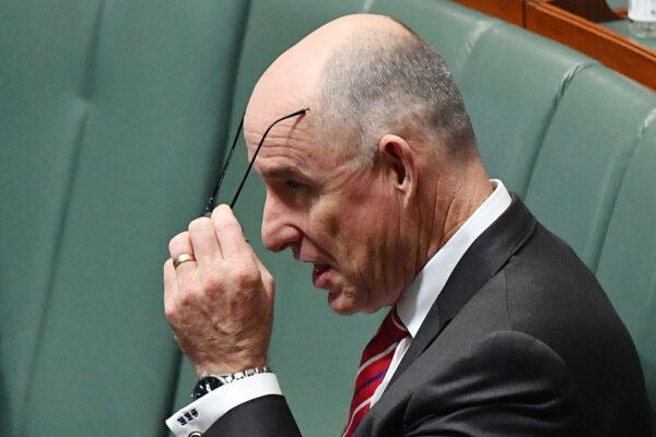 Minister for Employment Stuart Robert during Question Time in the House of Representatives at Parliament House on June 03, 2021 in Canberra, Australia. (Sam Mooy/Getty Images)