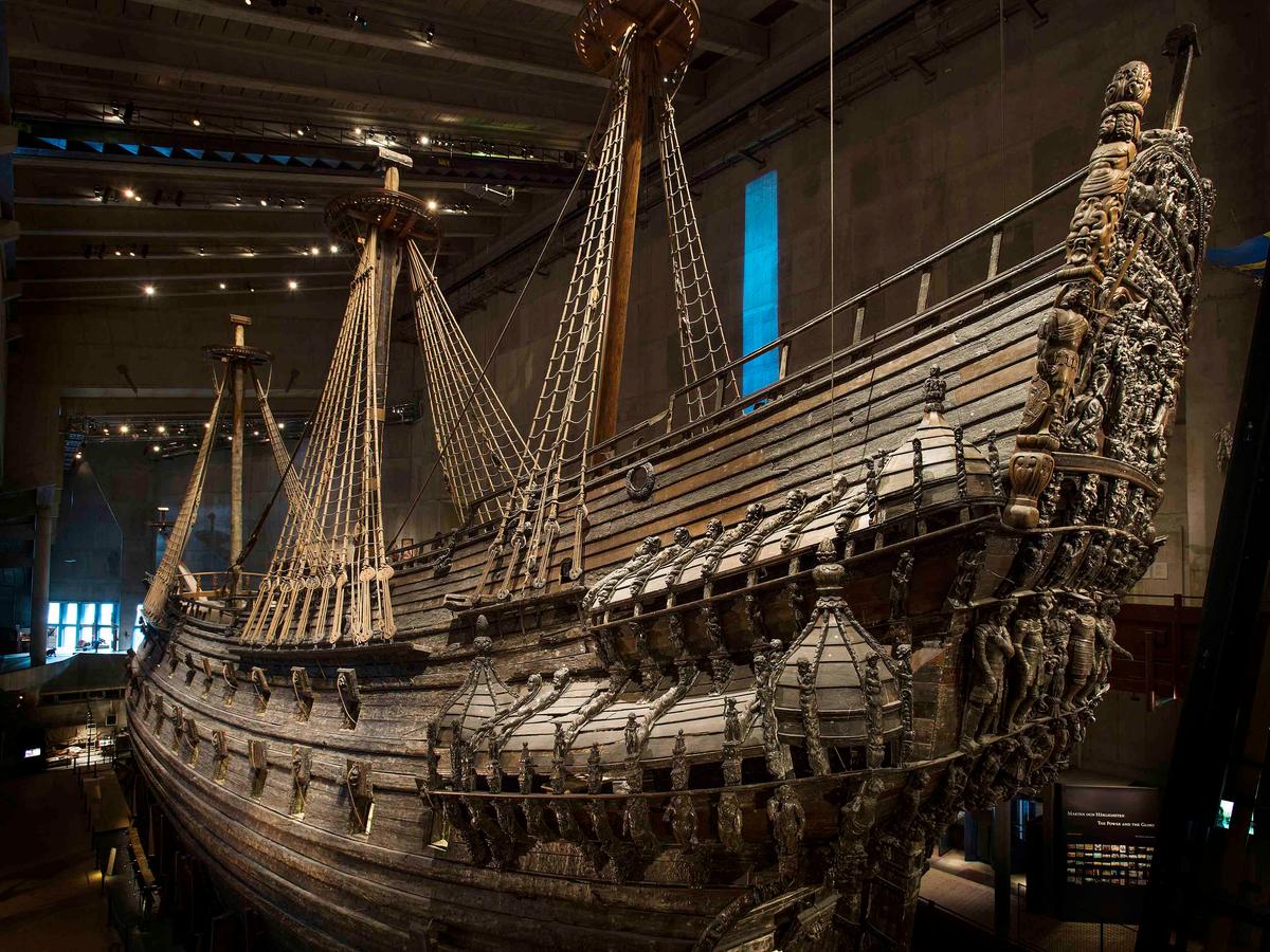 The ship Vasa in the Vasa Museum. (Courtesy of Anneli Karlsson/<a href="https://www.facebook.com/Vasamuseet/">Vasa Museum</a>/SMTM)