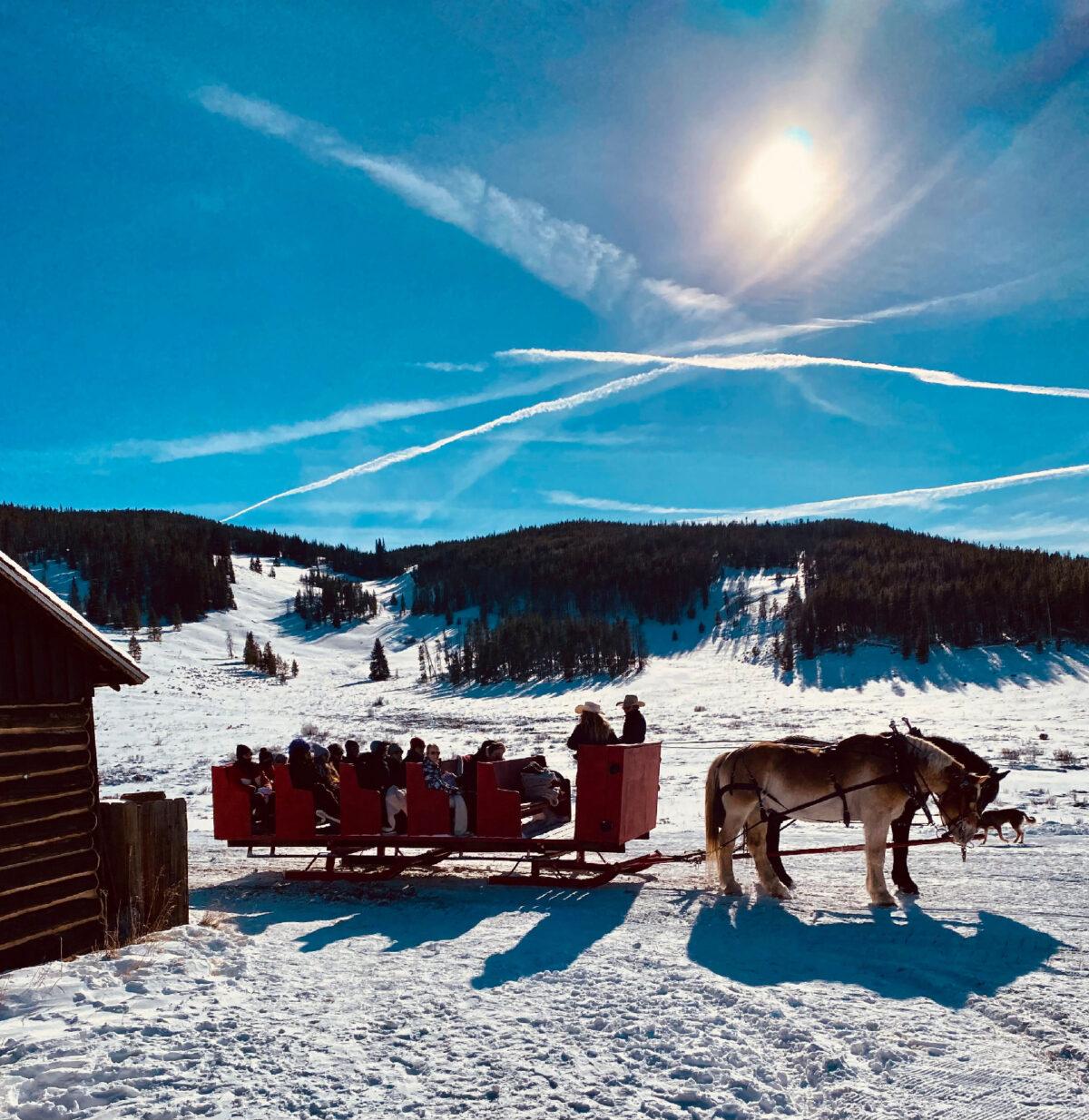 Visitors to Keystone, Colo., have the option of enjoying a sleigh ride through the snow. (Margot Black)