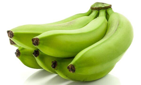 Plantains have thicker skin and starchier, firmer, and less sweet flesh than bananas. When they're still green, they function like a starchy potato. (PIXbank CZ/shutterstock)