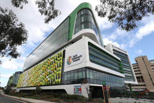 A general view of the Perth Children's Hospital in Perth, Australia on Apr. 20, 2020. (Photo by Paul Kane/Getty Images)