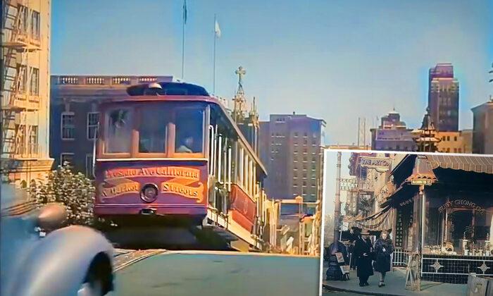 Digital Artist Colorizes, Remasters Vintage Video of San Francisco From 1940s Black-and-White Film