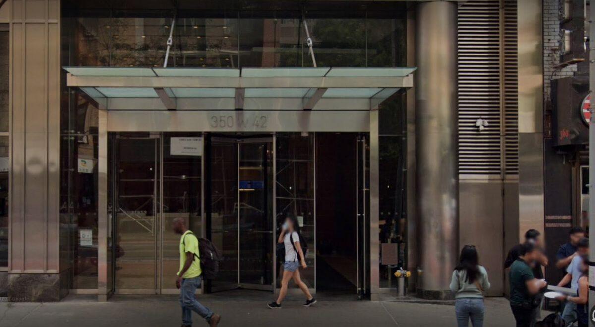 Authorities said Kryst jumped to her death from the 29th floor of The Orion luxury condominium in Manhattan on W. 42nd Street. (Screenshot via Google Maps)