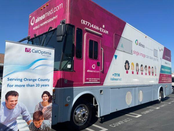 A health care organization launches a mobile mammography program in Buena Park, Calif., on Feb. 2, 2022. (Vanessa Serna/The Epoch Times)