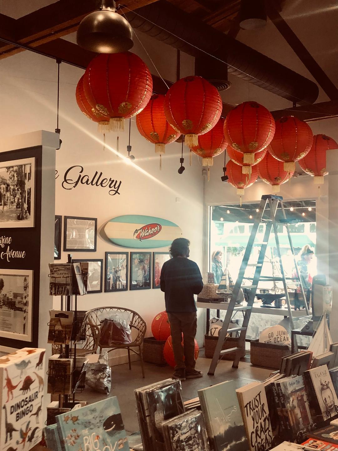 Preparations for an exhibit commemorating the Lunar New Year are underway at the Balboa Island Museum & Historical Society. (Lynn Hackman/The Epoch Times)