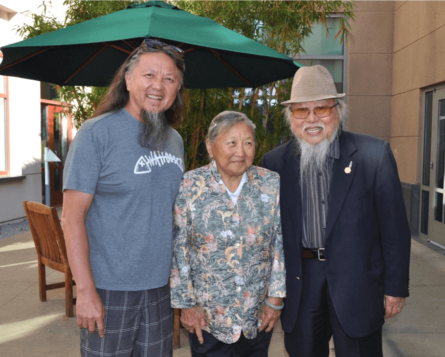 Wahoo’s Fish Tacos co-founder Wing Lam with his parents Cheong Kwong Lee and So Ching Lee, founders of Shanghai Pine Gardens restaurant on Balboa Island, Calif. (Courtesy of Wing Lam and Balboa Island Museum)