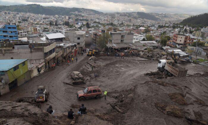Number of Missing in Ecuador Landslide Falls to Six, Death Toll 24