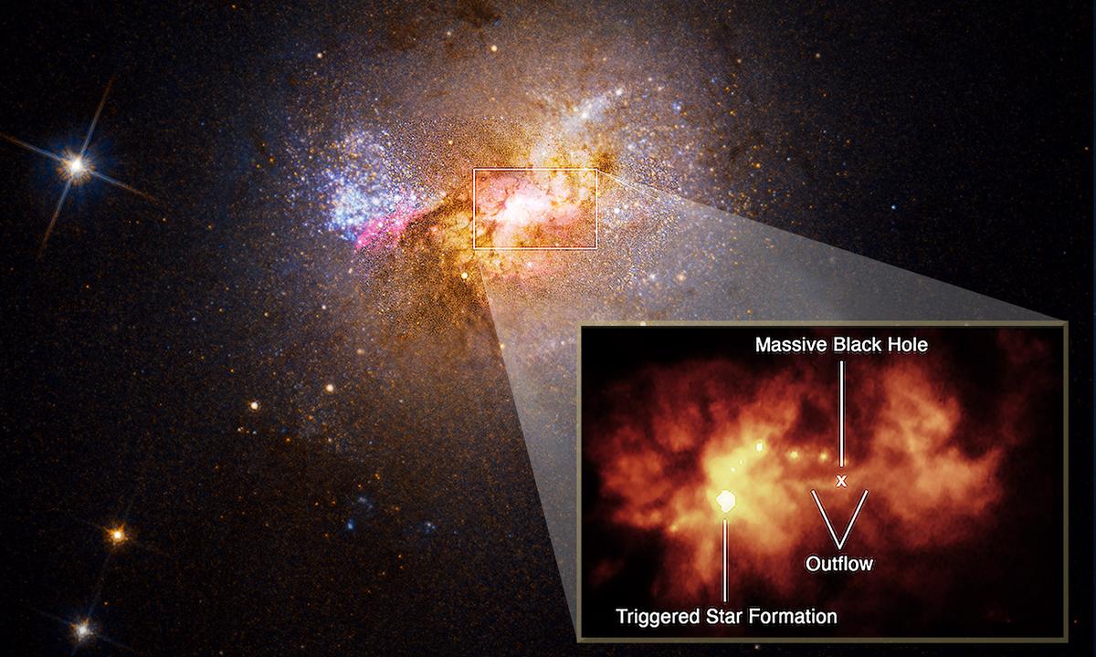 Astronomers Spot Black Hole ‘Giving Birth’ to New Stars in ‘Stellar Nursery’ Galaxy—Instead of Destroying Them