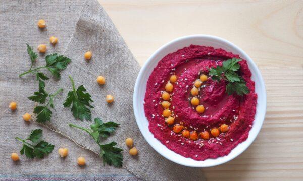 Add a splash of color to hummus by blending in 2 medium-sized cooked beets. (Stanislav71/shutterstock)
