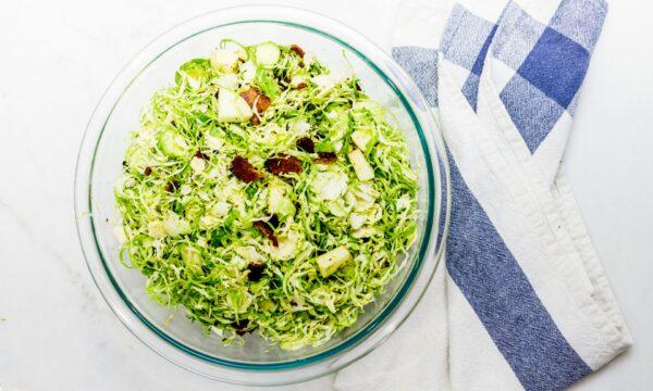 Shred raw Brussels sprouts and use as you would cabbage in slaw recipes. (Alvarez Photography/shutterstock)