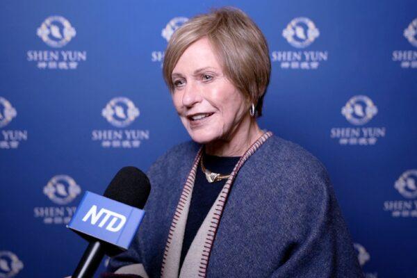 Donna Rae Smith at the Shen Yun performance at The State Theatre at Playhouse Square, in Cleveland, Ohio on Feb. 5, 2022. (NTD)