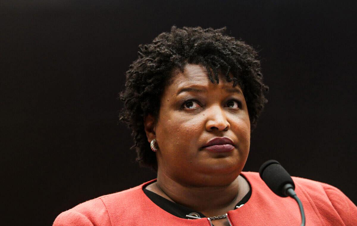  Stacey Abrams, former Democratic leader in the Georgia House of Representatives and founder and chair of Fair Fight Action, testifies on Capitol Hill in Washington. (Alex Wong/Getty Images)