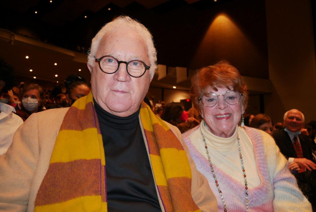 Bill and Sarah Hankins at the Shen Yun Performing Arts performance at Thalia Mara Hall, Jackson, on Feb. 8, 2022. (Sherry Dong/The Epoch Times)