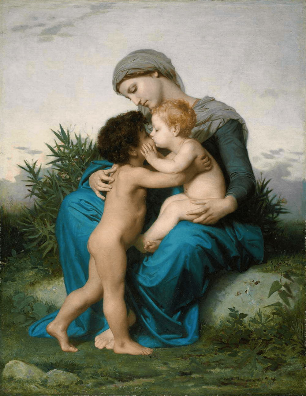 "Fraternal Love," 1851, by William-Adolphe Bouguereau. Oil on canvas; 57.8 inches x 44.7 inches. Museum of Fine Arts, Boston. (Public domain)