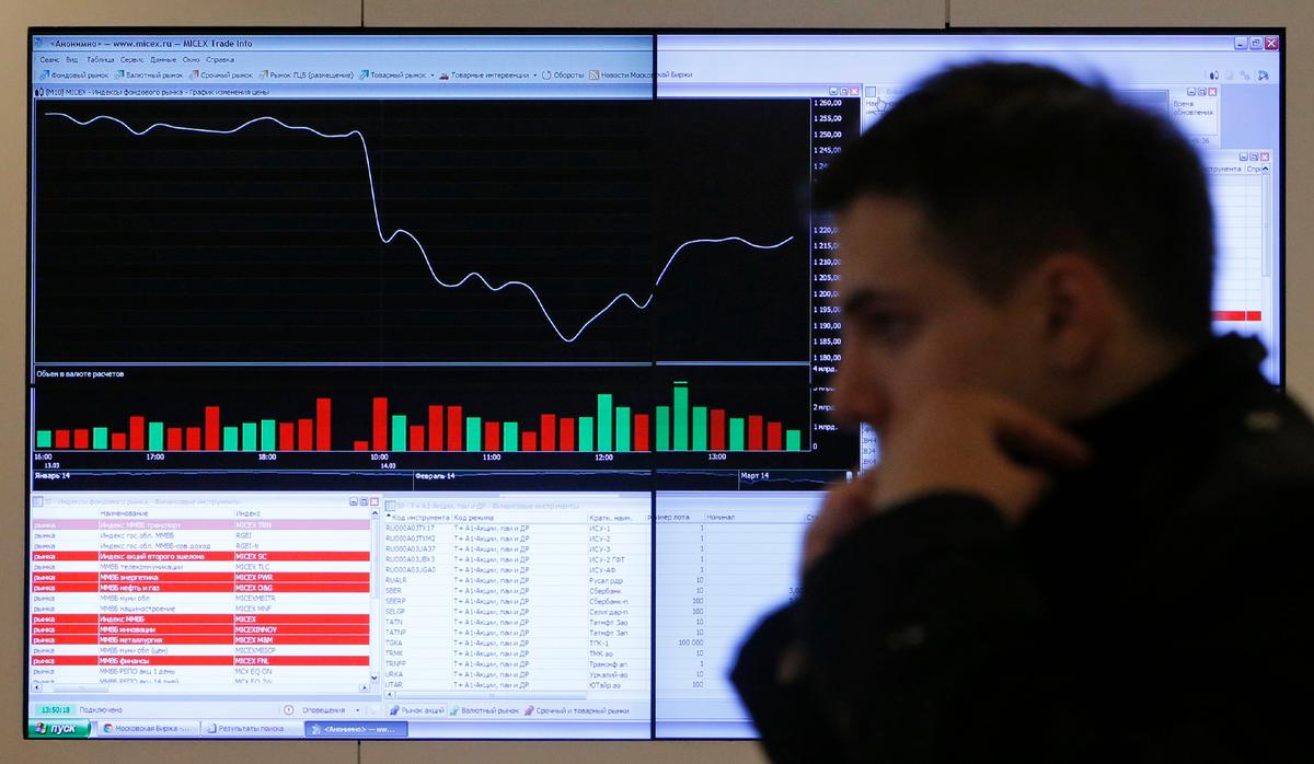 Russian Stocks Plunge on Invasion News, Central Bank Rolls out Emergency Support