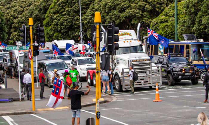 Convoy Protests Against COVID-19 Mandates Continue for Fourth Day in New Zealand