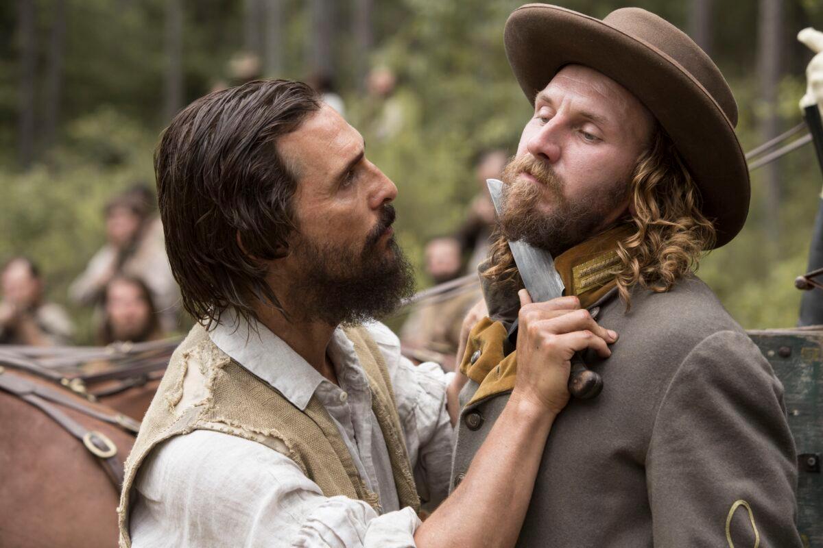 Matthew McConaughey (L) and Christopher Berry star in “Free State of Jones” (Murray Close/STX Productions, LLC)