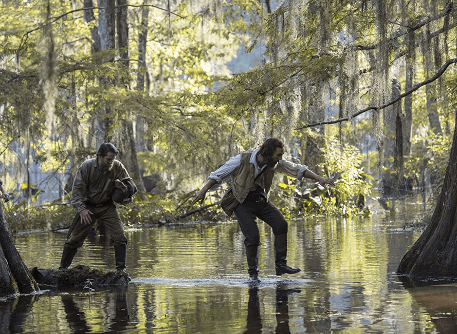 Christopher Berry (L) and Matthew McConaughey star in "Free State of Jones." (Murray Close/STX Productions, LLC)