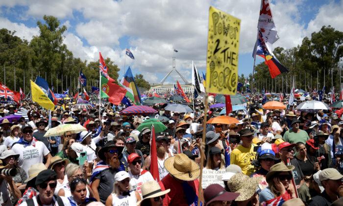 Protesters Gather in Australia’s Capital Against COVID-19 Mandates, Prime Minister Issues Response