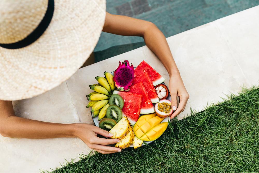 Great skin starts with a healthy diet that keeps it nourished. Make sure your diet includes fruits, vegetables, lean proteins, and whole grains. (Margo Basarab/Shutterstock)