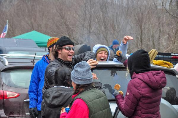 There is tailgating fun to be had in the famed Parking Lot One at Smugglers' Notch. (Nick Anastasi/Smugglers' Notch Resort)