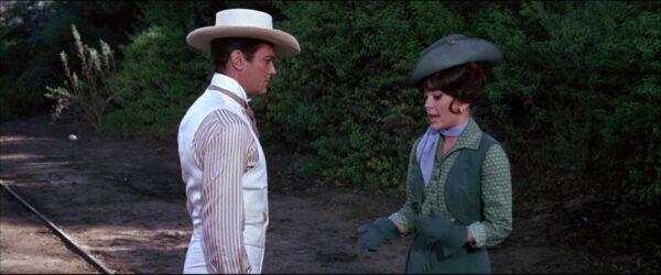 Tony Curtis as The Great Leslie and Natalie Wood as Maggie Dubois in “The Great Race.” (Warner Bros.)