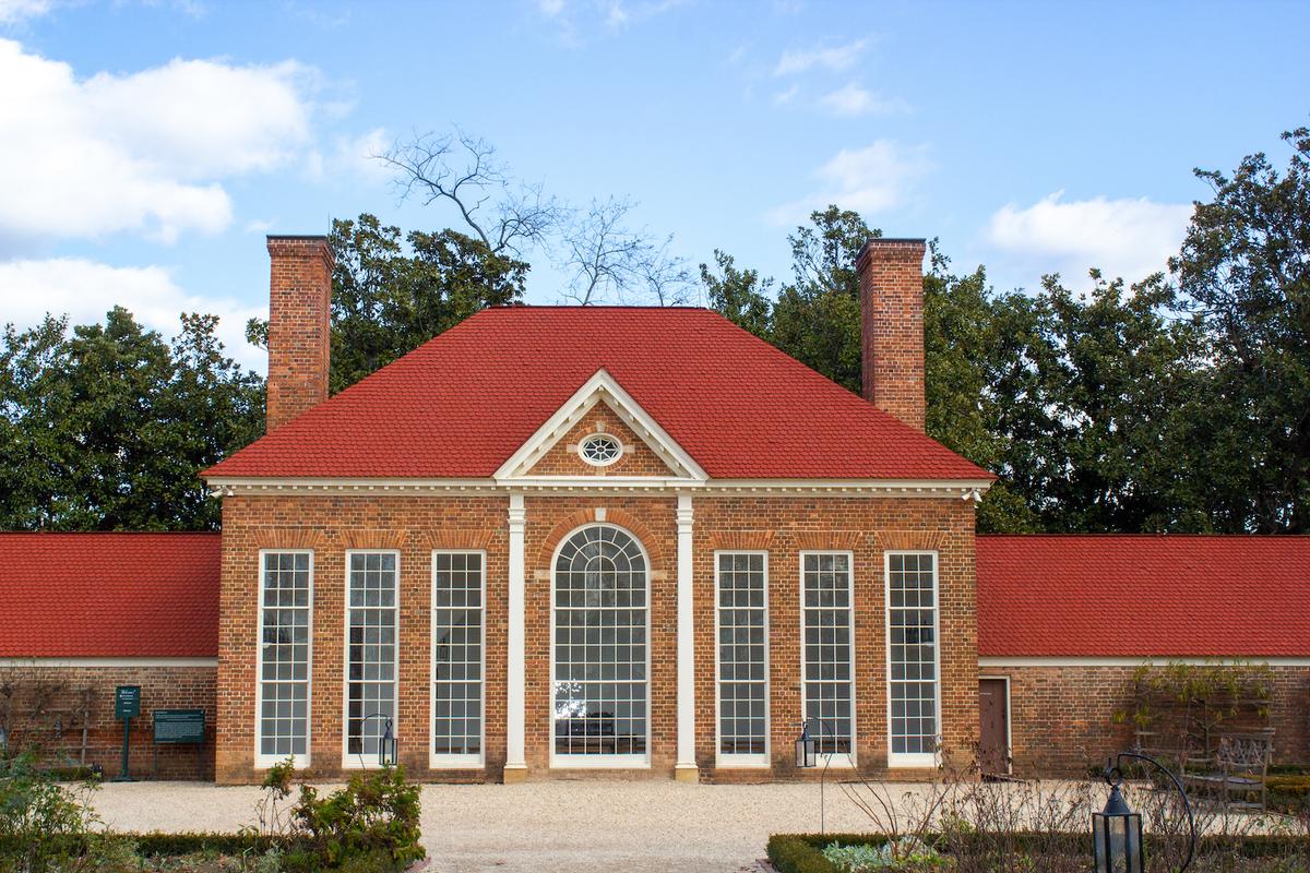 The Mount Vernon Greenhouse as reconstructed at Mount Vernon. (Courtesy of Kristen H. Murray)