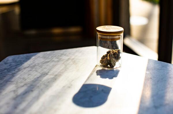 A file photo of a cannabis sample in Santa Ana, Calif., on Feb. 18, 2021. (John Fredricks/The Epoch Times)