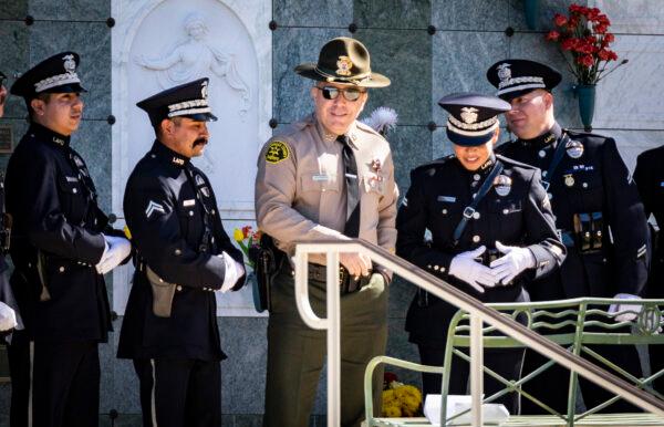 Los Angeles Sheriff Alex Villanueva in Los Angeles on Feb.2, 2022. (John Fredricks/The Epoch Times)