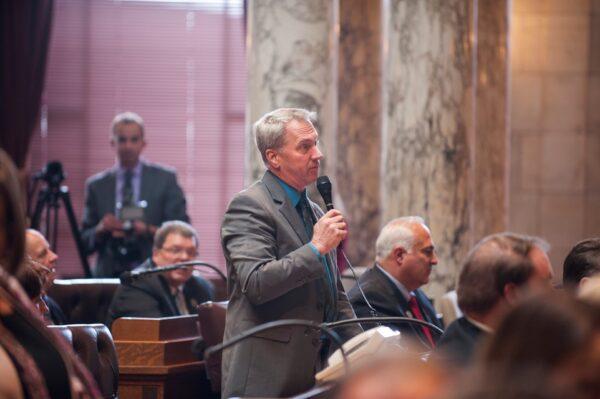 Republican Wisconsin State Representative Dan Knodle speaks during an assembly session. (Courtesy of State Rep. Dan Knodle)