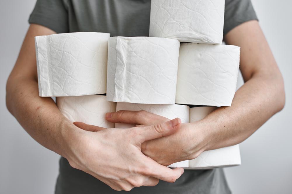 It's human nature to be super wasteful when it appears that we have things like toilet paper, paper towels, and other paper goods in abundance. (Lazy_Bear/Shutterstock)