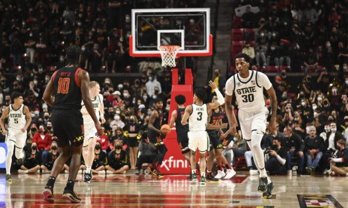 Top 25 Roundup: Late Hoop Lifts No. 13 Michigan State Past Maryland
